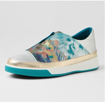 Ziera Ajaz Leather Slip-on Sneaker with Removable Footbed