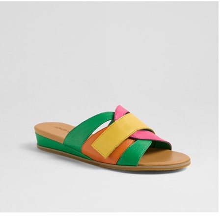 Django & Juliette Harven Leather Slide Sandal