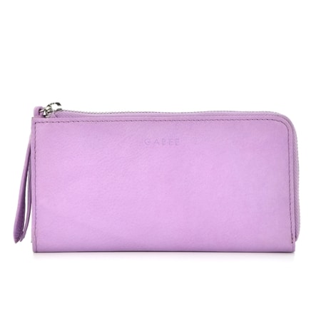 Gabee Alina Leather Zip Around Wallet with RFID Protection