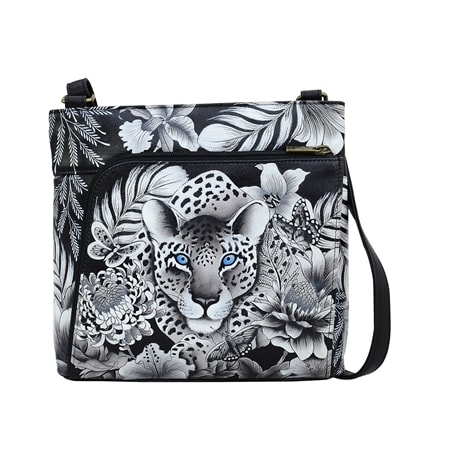 Anuschka Crossbody with Front Zip Organizer & RFID Protection