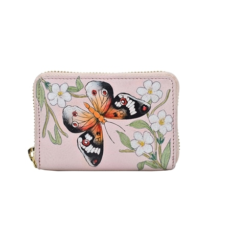 Anuschka Leather Accordion Style Zip Around Wallet