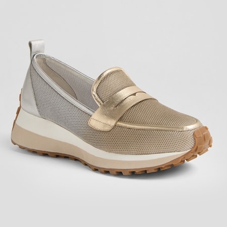 Django & Juliette Shadya Mesh & Leather Slip-on Sneaker