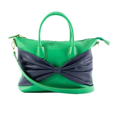 Liv & Milly Charlotte with a Bow Handbag with Removable Crossbody Strap