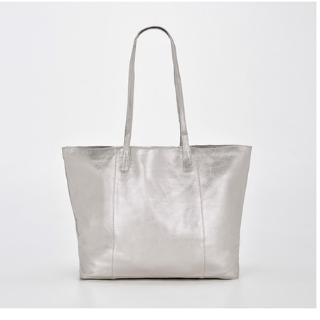 Cobb & Co. Elara Metallic Leather Tote Bag