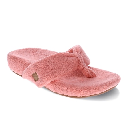 Mia Vita Cozy Padded Faux Fur Toe-Post Thong Slipper