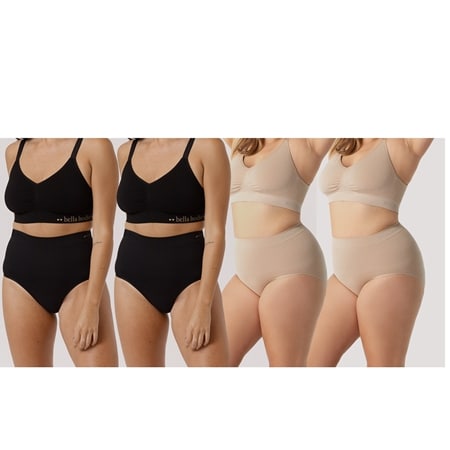 Bella Bodies Bamboo Firming Shapewear Brief 4 Pack