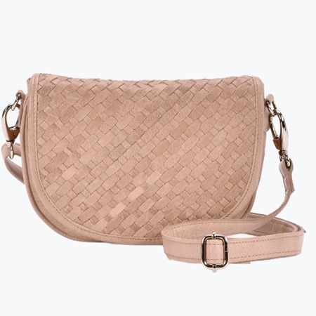 Cobb & Co. Surrey Woven Leather Crossbody Bag