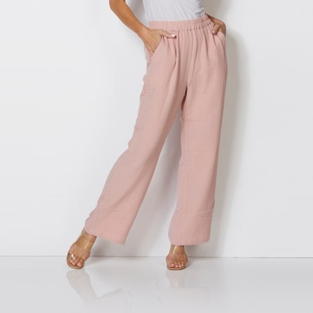 Cordelia St Bonded Cheesecloth Pant