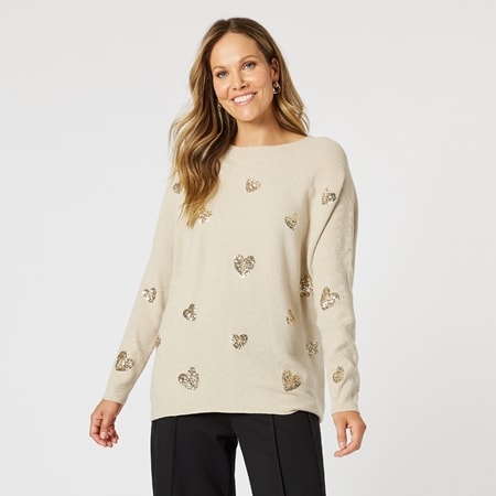 Hammock & Vine Hearts Knit