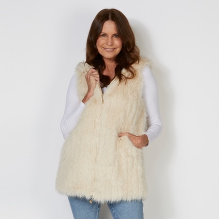 Caju Design Reversible Faux Fur and Puffer Vest