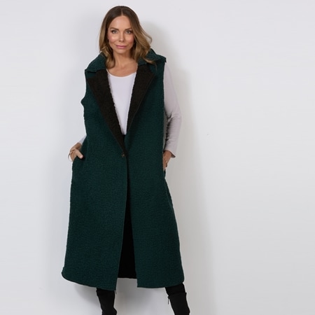 Holmes & Fallon Oversized Boucle Vest