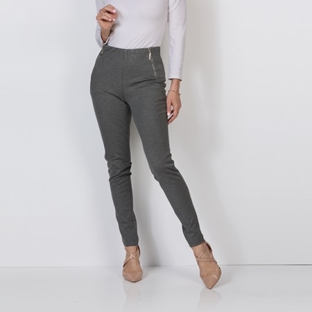 Holmes & Fallon Ponte Vertical Zips Pant