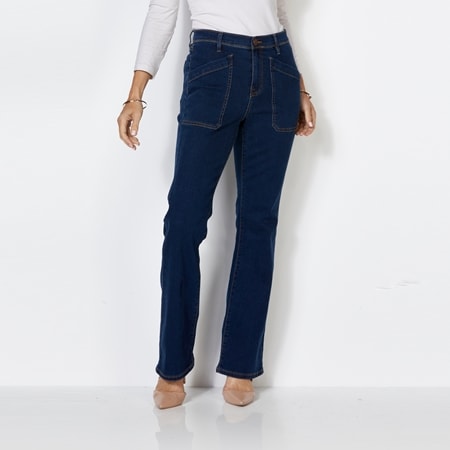 Diane Gilman New Classic Stretch Utility Pocket Bootcut Jean