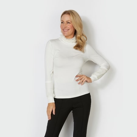 Boo Radley Silky Neck Knit Top