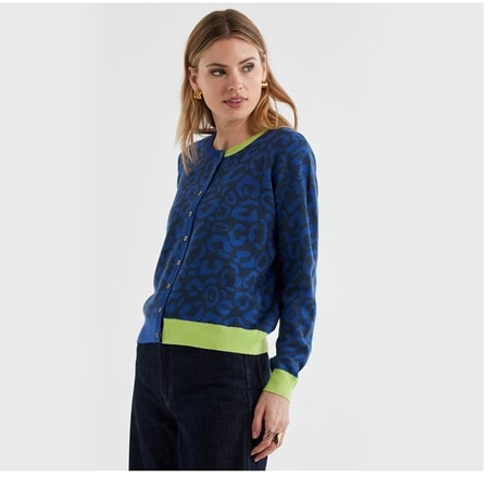 LD & Co Leopard Cardi