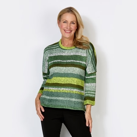 Cordelia St Stripe Knit Warm Top