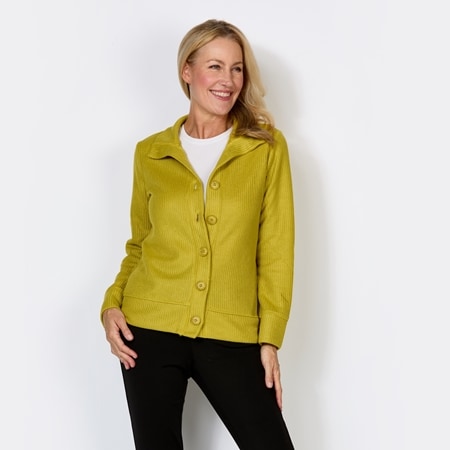 Cordelia St Rib Big Button Cardigan