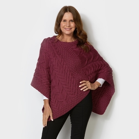 Aran Woollen Mills Triangular Poncho