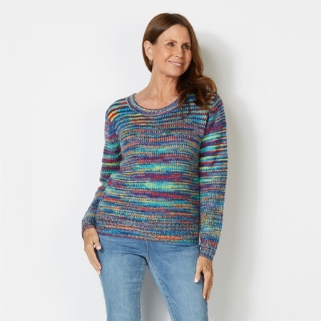 Fields Knitwear Space Dye Pullover