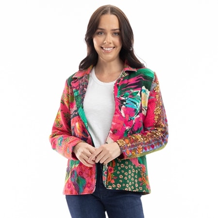 Orientique Flora Digital Print Blazer