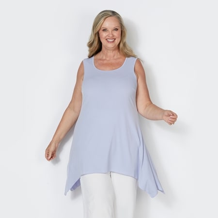 RTM Soft Knit Peaked Side Singlet