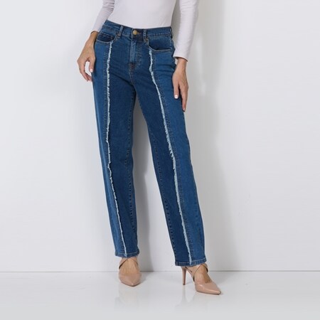 Diane Gilman New Classic Stretch 2 Tone Straight Leg Jean