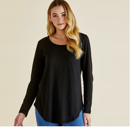 Betty Basics Megan Long Sleeve Top