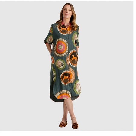 Fate + Becker Ernst Plate Print Dress
