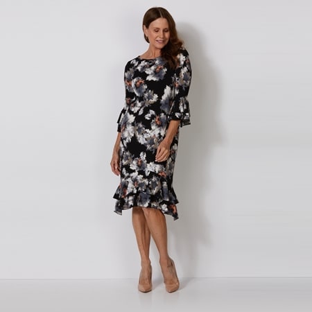 Sandra Soulos Storm Double Flounce Dress