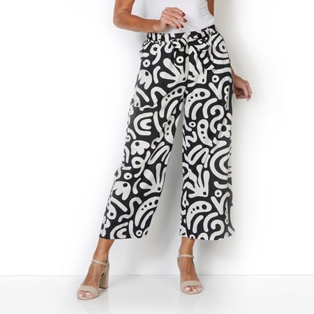 Orientique Poplin Print Pants