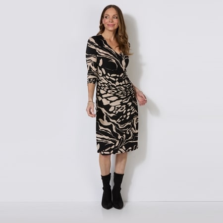 Mr. Max Printed Brazil Knit Dress
