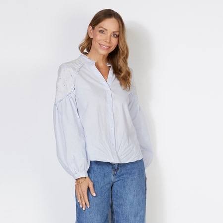 Eyes on Floyd Sophie Cotton Lace Shirt