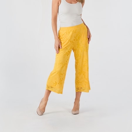 Hailey Lyn Elastic Waist Full Length Pant With Denier Lining
