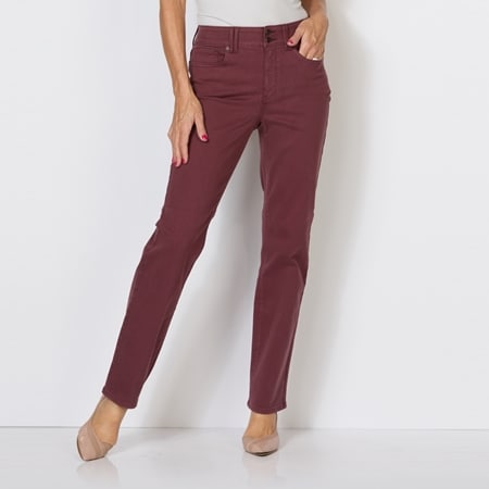 NYDJ High Rise Marilyn Straight with Wide Waistband