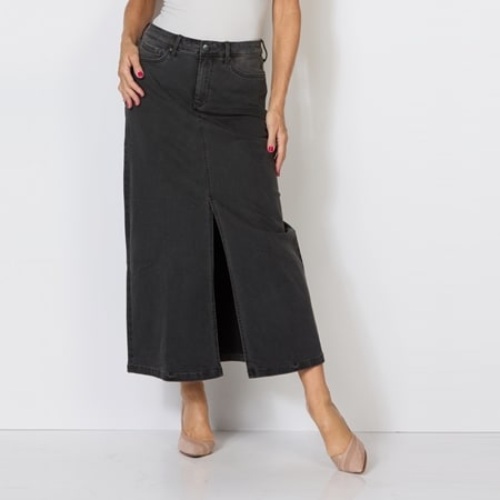 NYDJ High Rise  Long Skirt with Slit