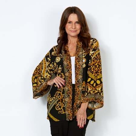 Silk Islands 100% Silk Athena Short Duster Jacket