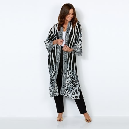 Silk Islands Babette 100% Silk Duster Jacket