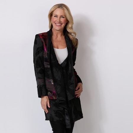 Boo Radley Print Panel Detail Coat