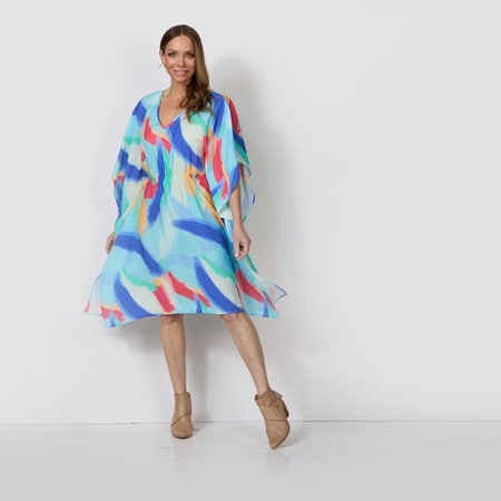 Boo Radley Shirred Waist Kaftan Style Dress