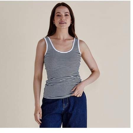 Betty Basics Emma Scoop Tank Top