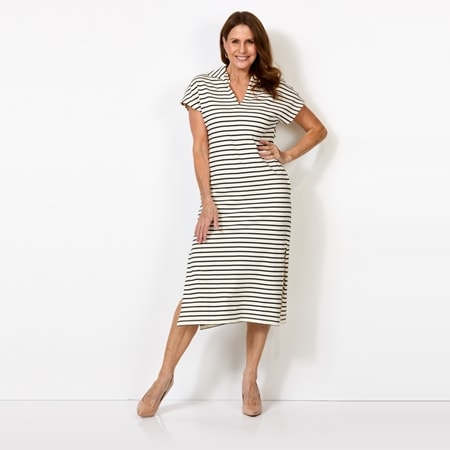 Isaac Mizrahi Cotton Interlock Dress