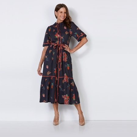 Adrift Ginette Maxi Dress in Tapestry Blooms
