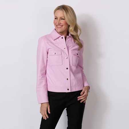 Cadelle Leather Anastasia Jacket with Patch Pockets