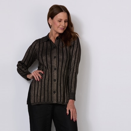 Adrift Metallic Cardigan