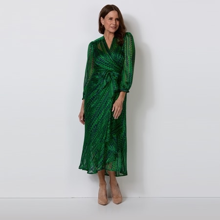 Sacha Drake Savoir Midi Wrap Dress