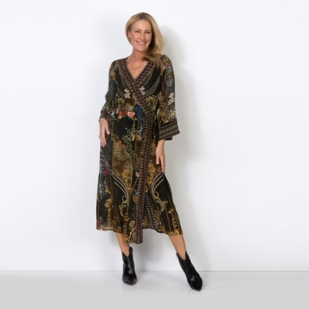 Silk Islands 100% Silk Venezia Long Wrap Dress