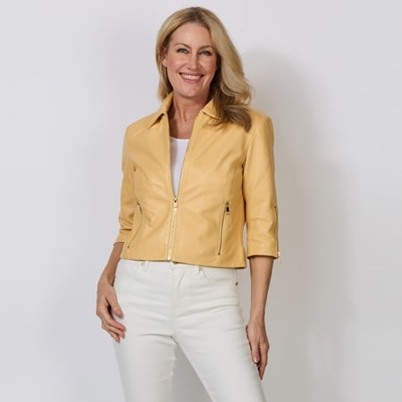 Cadelle Leather Willow Elbow Length Jacket
