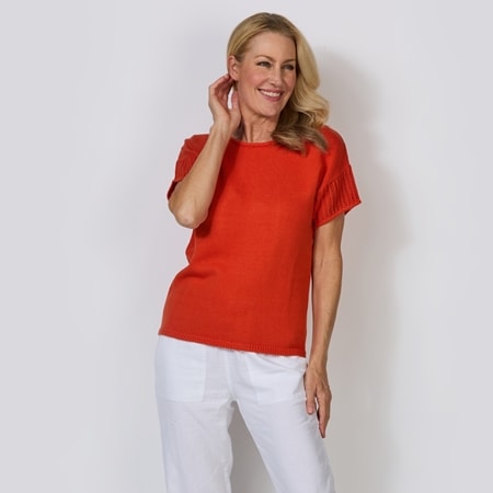 Yarra Trail 100% Cotton Uccello Knit Top