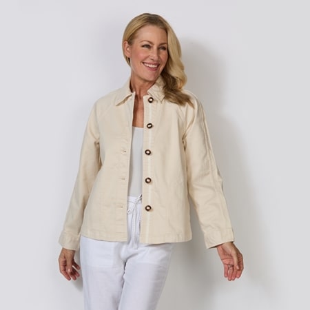 White Stuff Eden Organic Cotton Blend Denim Jacket