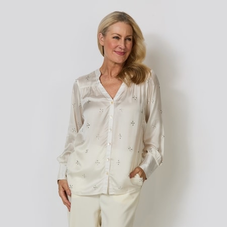 Rubyyaya Munchen Diamante Detail Shirt